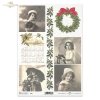 retro, smiling faces, children, Christmas decorations, Christmas, Christmas wreath, stencils, decorations, accompanying Christmas